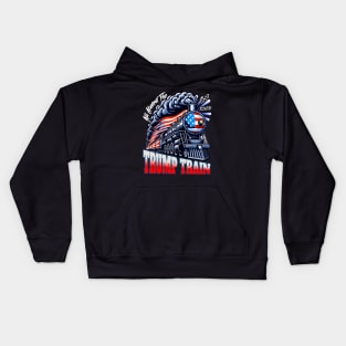 All Aboard the Trump Train 2024 Kids Hoodie